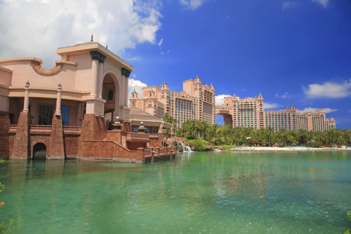 The iconic Royal Towers at the Atlantis Paradise Island resort in the Bahamas.