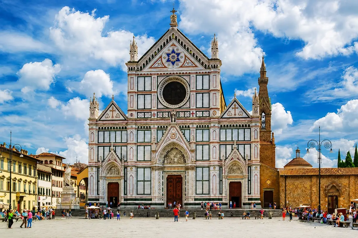 In the historic center of Florence, the Basilica of Santa Croce stands as one of the city’s most meaningful landmarks.