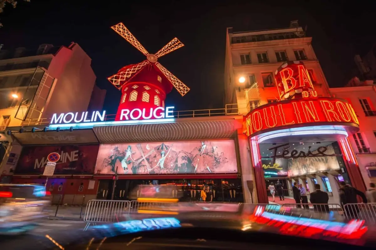 The Moulin Rouge is one of the most famous entertainment venues in Paris and an unforgettable symbol of the city’s glamorous nightlife.