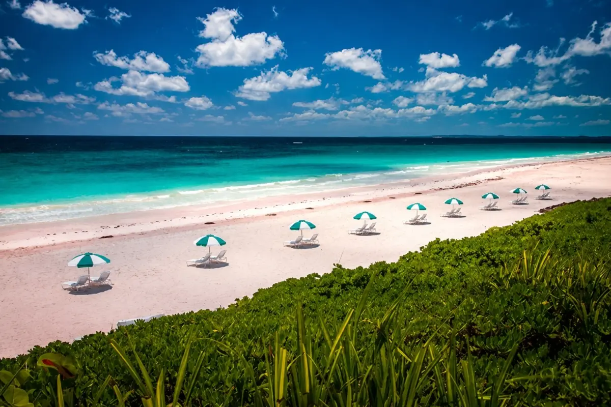 Pink Sands Beach is one of the Bahamas’ most breathtaking natural treasures known for its soft pastel-pink sand, calm turquoise water and peaceful atmosphere.
