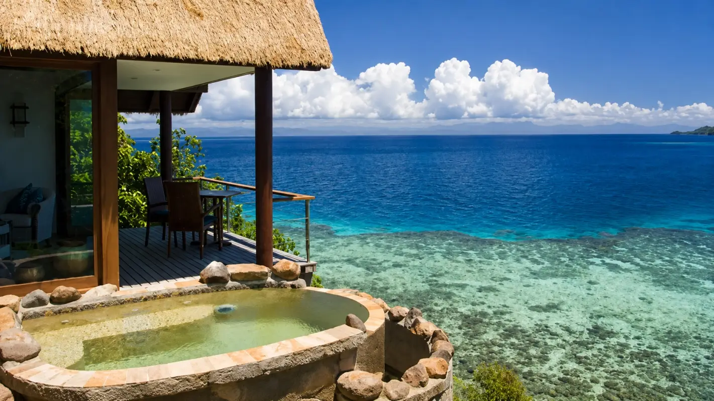 Royal Davui Island Resort in Fiji, a romantic, adults-only destination featuring only 16 villas, each with a private plunge pool.